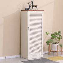 Nordic American Mediterranean solid wood shoe cabinet simple modern porch hall large capacity household single door shoe cabinet door