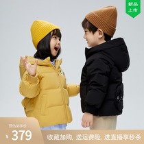 Bosideng 2020 childrens clothing mens and womens childrens short new warm down jacket childrens thick coat T00145350