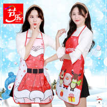 Christmas apron adult apron Christmas dress bar restaurant waiter apron costume creative scene dress up supplies