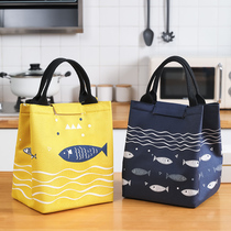 Lunch box handbag Office worker lunch box insulation bag Student with rice pocket out hand carry meal bag Waterproof mommy bag