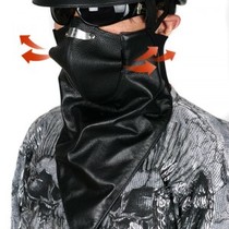 South Korea imported pure cowhide mask motorcycle locomotive windproof cowhide mask anti-fog mask mask real shot