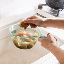 WUXIN water spoon Kitchen water scoop household water scoop transparent non-broken thick plastic long handle scoop water scoop