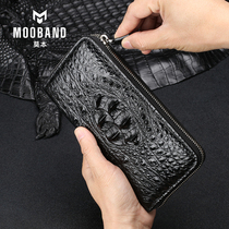  Crocodile leather wallet mens 2021 new business mens long leather handbag large capacity big brand clutch men