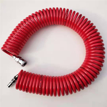 Explosion protection spring tracheospire telescopic hose blown dust gun charged with air pump tire pressure gun pneumatic yellow oil gun polisher