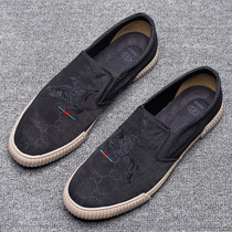 Spring canvas mens shoes 2022 new men casual sloth a foot pedal board shoes summer breathable old Beijing cloth shoes