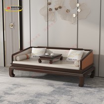 Actually new Chinese style Wujin wood Arhat bed sofa Modern simple living room Solid wood recliner Zen Arhat couch furniture