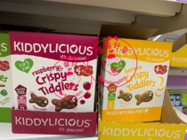 Spot UK Kiddylicious Small Fish Crunchy Raspberry Banana Flavored Fruit Meat grains 22 6