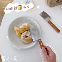 68)Korean style mini cake ins Butter knife Bread cheese pizza knife Cute side dish knife