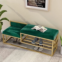 American shoe changing stool home door wearing shoes stool shoe rack stool integrated soft bag seat cushion Chair shoe change