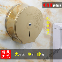 Large roll carton stainless steel 304 hotel public toilet wall-mounted hand wipe large plate paper towel toilet paper rack