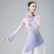 Classical dance body rhyme gauze elegant National elastic network costume training adult Chinese dance teacher self-cultivation
