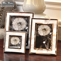 Neoclassical European model room photo frame 6 inch 7 inch shell personality creative combination photo frame table photo frame decoration