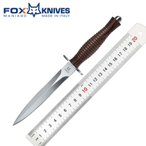 Italian Fox original imported outdoor defense portable tactical knife high hardness wooden handle fruit knife