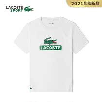 LACOSTE French crocodile men 21 Autumn New Fashion Print round neck short sleeve T-shirt men) TH6909