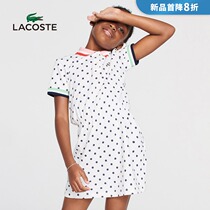 LACOSTE French crocodile childrens clothing 21 summer new French polka dot printing short-sleeved dress) EJ0253