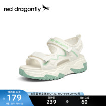 Red Dragonfly Sandals Sandals Women 2022 Summer students sneakers 100 lap thick bottom heightening womens muffin shoes K3200255