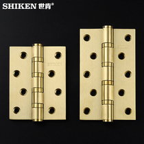 Shiken stainless steel hinge 304 thick wooden door hinge hardware folding 180 degrees flat opening hinge folding 4 inch 5 inch