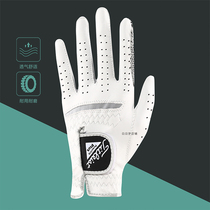 Golf Gloves Mens Small Lambskin Abrasion Resistant Gloves Sports Comfort Golfball Gloves Non-slip Granules Breathable
