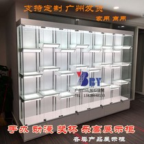 Hand-made cabinet Model showcase Lego trophy cabinet activity glass cosmetics bag shelf Honor certificate display cabinet