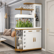  Living room fish tank partition cabinet wine cabinet modern simple entrance cabinet shoe cabinet one-piece hall cabinet double-sided cabinet screen partition