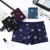 Summer money for mens underwear cotton flat corner pants large size fattening comfortable and breathable four-corner pants cotton quality male shorts