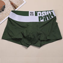 Mens Flat Corner Briefs Cotton Comfort Breathable Fabric Letters Design Low Waist Pants Minimalist Fashion Young Students