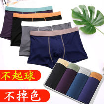 New cotton modal breathable Mens Underwear plus size boxer boxer pants cotton seamless solid color underwear