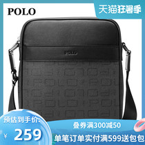 POLO shoulder bag mens fashion casual business mens crossbody bag new PVC shoulder vertical briefcase men