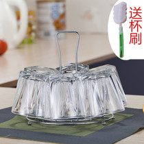 Inverted water Cup hanger drain tea cup beer cup holder creative stainless steel color coffee cup holder kitchen rack