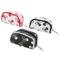 Golf small pocket skull ball bag accessories hanging bag can hold 2 ball tee golf accessories bag