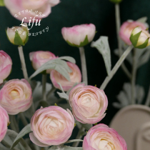 lifu Liv foreign peony emulation flower small dew lotus flower flower arranging living room to put up decorative props flowers