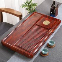 Rosewood tea tray Whole log ebony solid wood simple household size tea table Kung Fu tea set Bakelite tea sea