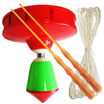 Beijing butterfly Jade three bearing diabolo old fitness beginner plastic head 3 axis single head diabolo monopoly