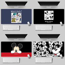 Classic ins cartoon cute ins female waterproof oversized lock edge mouse pad Game computer keyboard non-slip table pad