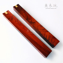 Hehe Collection Paperweight Lao Big Red acid branch wood Mahogany Paperweight Wenfang Four Treasures Calligraphy supplies