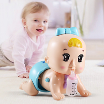  Infant electric crawling doll 0-1-2 years old baby toy Learning crawling toy Baby guide 0-6-12 months