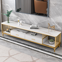 Italian rock board TV cabinet Light luxury postmodern simple marble TV cabinet coffee table combination household small apartment
