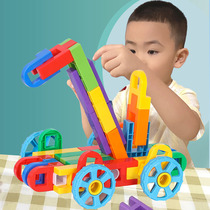 Kindergarten Children Good LeTetris Building Blocks Assembled Toys Multifunction Puzzle Plastic Parquet Baby Girl Puzzle