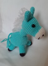 Handmade crochet crochet doll * cute pony * Valentines Day Christmas birthday gift