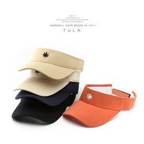 Cap Children Spring Summer Han Edition Day Department Brief Embroidery Empty Top Hat Mens Outdoor Sports Bicycling Sun Visor Without Top Hat