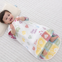 0-March baby sleeping bag baby pure cotton cloth sleeveless vest-style child anti-kick by newborn thin air conditioning room
