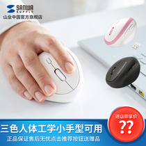 Japan Shanye Bluetooth small mouse vertical grip ergonomic office men and women wireless home computer mouse comfortable