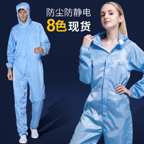 Dust-free clothes conjoined full body workwear male and female split suit antistatic clean workshop dust spray protective clothing