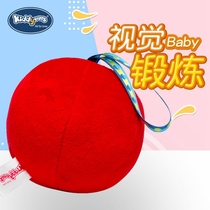 kiddyears Newborn vision training Red ball toy Baby vision tracking Red ball Cloth ball 0-3 months
