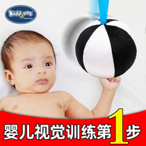 kiddyears Neonatal Visual Training 0-1 year old baby vision to watch ball black and white card baby hand grab toys