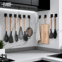 Space Aluminum Kitchen Hook Powerful Viscose Wall-mounted Wall Upper Sticky Hook Powerful Load-bearing Free punching hanger wall-mounted