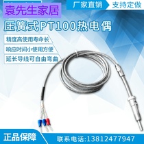 Highly sensitive compression spring thermocouple thermal resistance PT100 temperature sensor imported core temperature probe