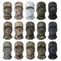 Military fans tactical headgear male outdoor windproof warm ninja quick-dry mask locomotive riding camouflage full face headgear female