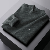 A D Hepburn ~ plus velvet thick base shirt slim half high neck neck sweater mens 2021 autumn and winter New