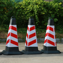 75cm no parking cone 70cm cone reflective pyramid rubber cone roadblocks PVC xue gao tong